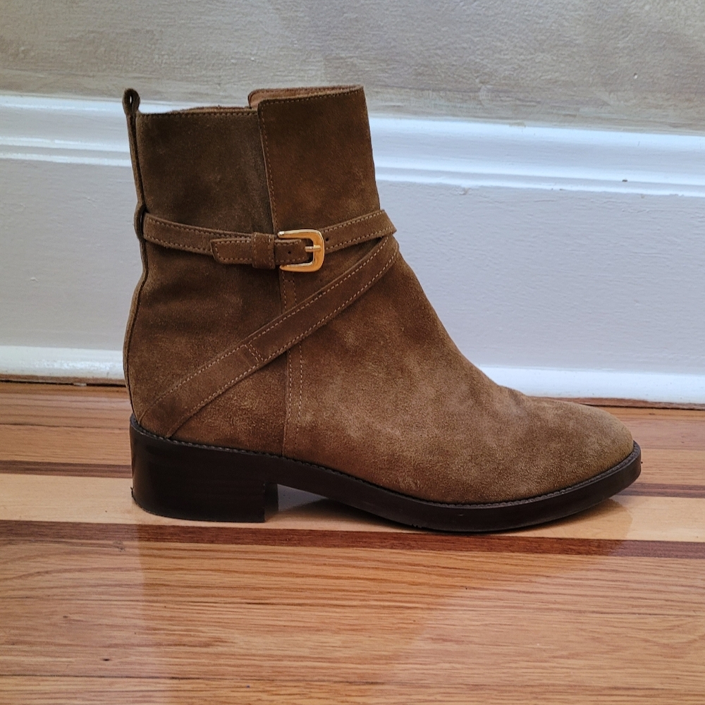 Sezane Brown Suede Ankle Boots - Picture 5 of 13